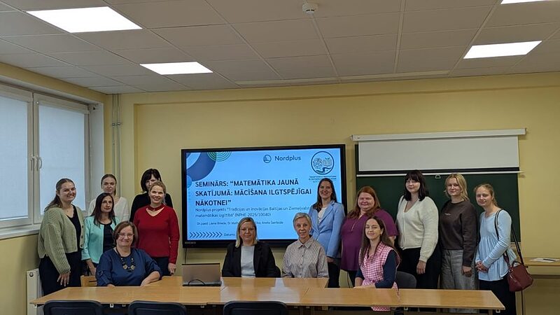 Eiropas ilgtspējīgas attīstības nedēļas ietvaros Daugavpils Universitātē notika seminārs “Matemātika jaunā skatījumā: mācīšana ilgtspējīgai nākotnei”