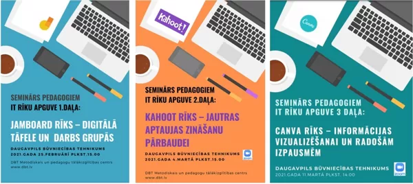 Semināru ciklas pedagogiem  IT apguvei 2020